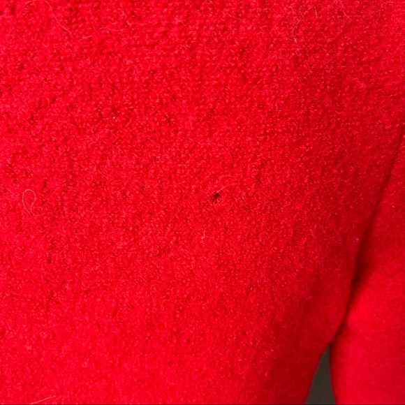 GEIGER Tyrol Womens Red Pure Wool Jacket Cardigan Made In Austria 42 Sweater - Picture 5 of 5